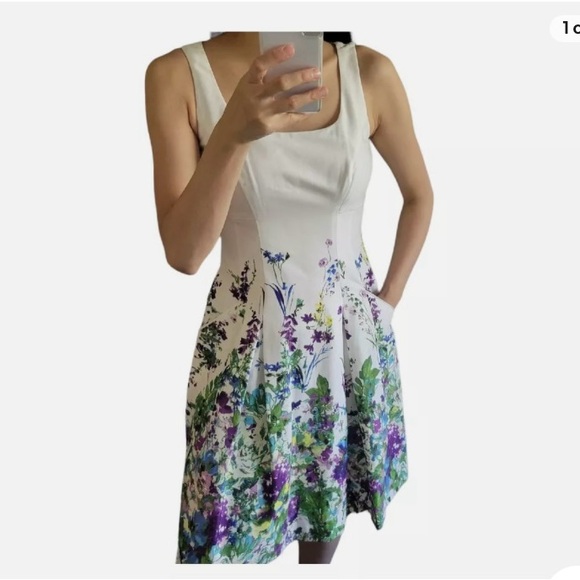 Ralph Lauren Dresses & Skirts - LAUREN RALPH LAUREN Dress Floral Pleated Spring Summer Garden Size 12
